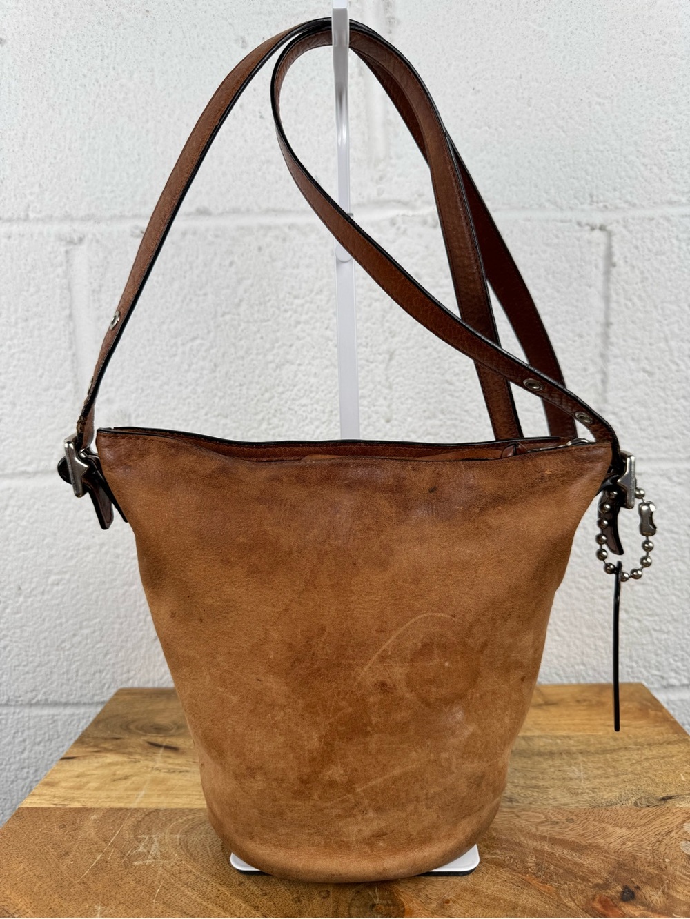 Coach Legacy Leather Bucket Duffle Shoulder Bag Brown Project Rehab